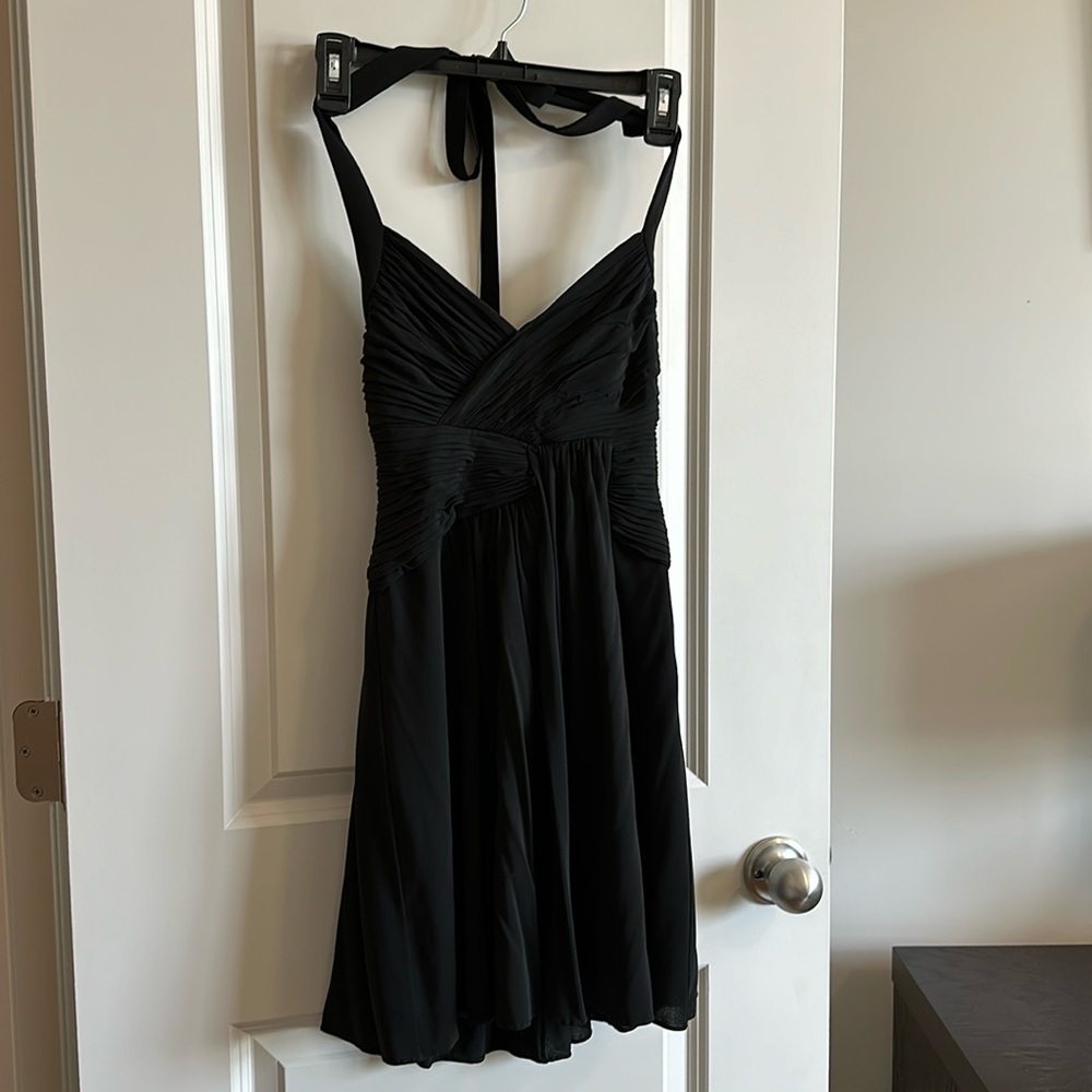 BCBG halter little black dress.